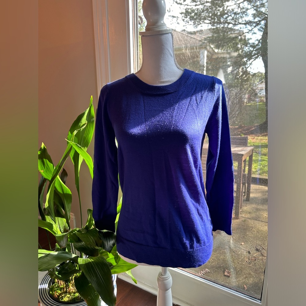 J.Crew merino wool sweater in royal blue